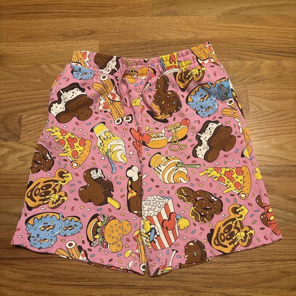Disney Eats Kid shorts Size 11/12 Pink Mickey Snacks From Disney Parks